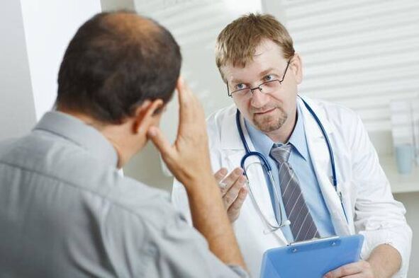 prostatit için bir doktora danışmak